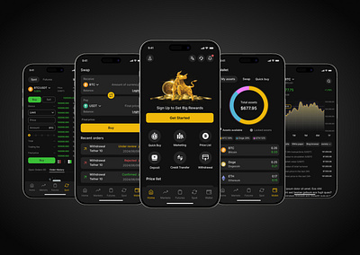 Exchange Currency - Mobile App bitcoin btc coin creativedesign cryptocurrency cryptoexchange currency design digitalcurrency ethereum exchange trading ui uidesign userexperience userinterface ux