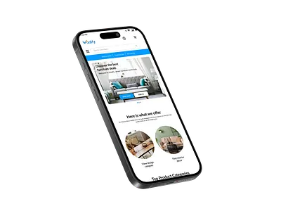 Furniture App graphic design ui