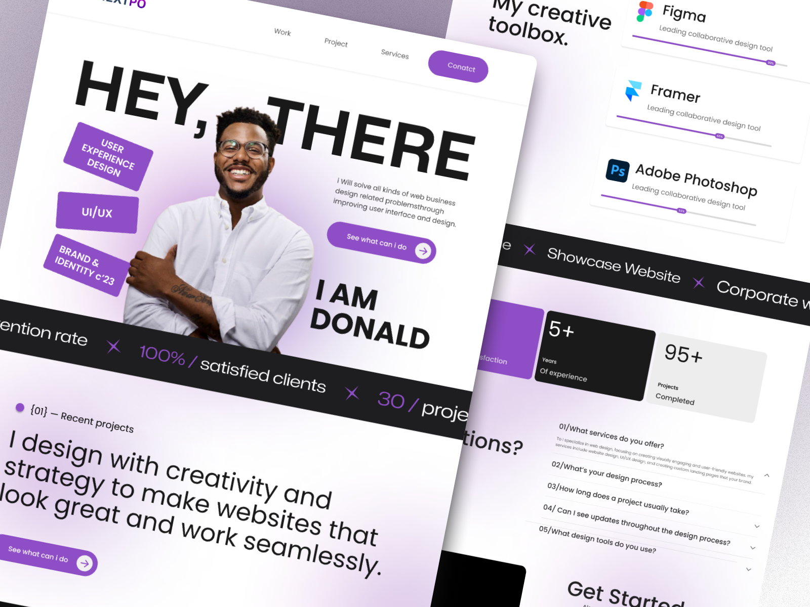 Example of Website UI Design 