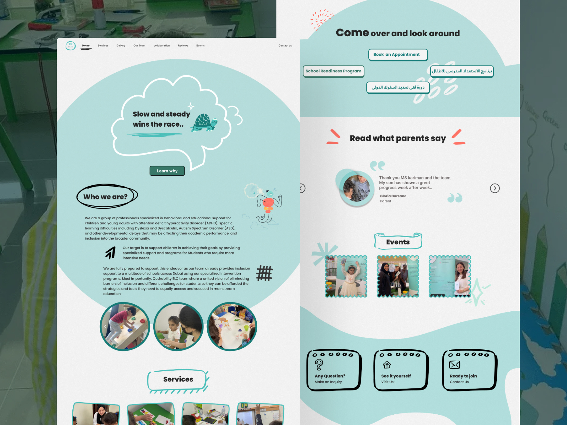 Qudrability Website Revamp design mental health ui user interface website