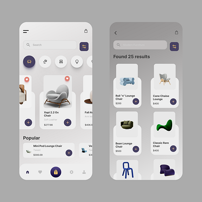 Home decor app design appdesign furniture furnituredesign hirefreelancer hireme homedecor mobilescreen modernfurniture productdesign productdesigner sofa ui uiux