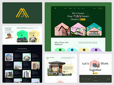 Real estate lead generation Website branding homepage landing page motion graphics ui