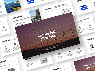 Climate Pitch Deck apple keynote canva slide climate deck deck foundation google slides graphic design investor layout minimal modern nature deck pitch deck powerpoint ppt presentation presentation design presentation template slides tech