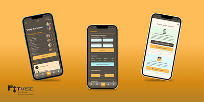 Fitvise - mobile app for personal trainers design mobileapp ui ux