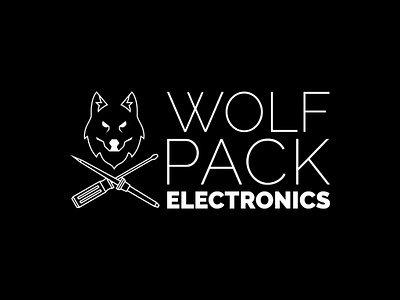 Wolf Pack Electronics - Logo Design branding design graphic design logo