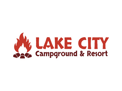 Lake City Campground & Resort Logo branding design graphic design logo logo design