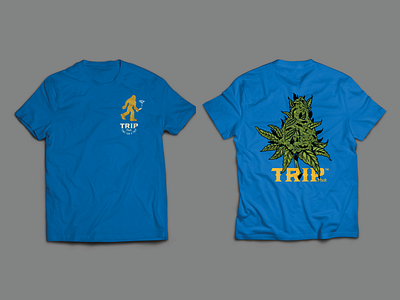 T-shirt Design // Trip Pack art director branding cannabis cannabis design cannabis graphic design cannabis t shirt designer freelance design graphic design illustration illustration t shirt kansas city kansas city art director kansas city designer sasquatch t shirt t shirt design yeti