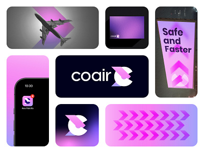 flight booking app logo brand presentation airline brand identity brand visual design branding creative logo flat flight for sale illustration logo logo design minimal modern logo pattern print unused logo vector visual identity