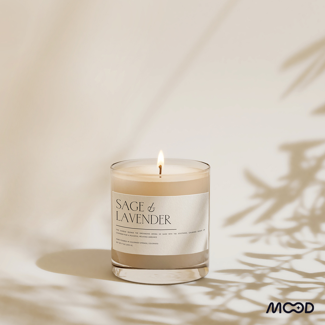 Candle label design by Mooddesignz candle candle box candle label label design packaging design