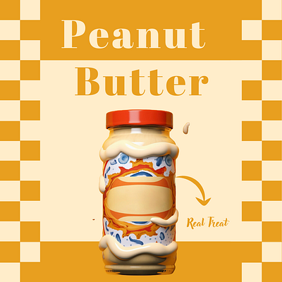 Utterly buttery Peanut Butter branding canva graphic design logo ui