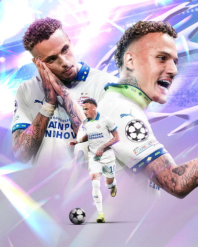 Noa lang x Champions League championsleague design football graphic design matchday photoshop soccer