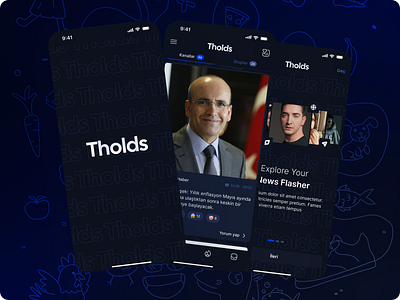 Tholds - Dynamic Channel & Community Management Mobile App app application branding channel app comminity comminity app design graphic design group app mobile mobile application news social media telegram tholds ui ui design ux design ux research