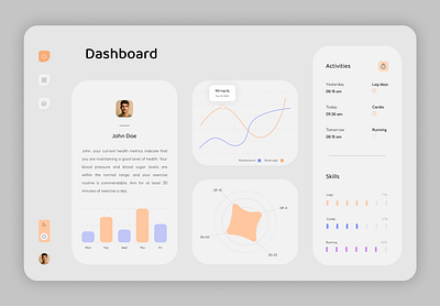 Sport Dashboard dashboard sport ui web design