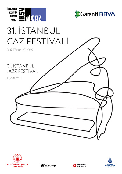 Istanbul Jazz Festival contemporarydesign eventdesign graphicdesign illustration istanbuljazzfestival jazzdesign jazzfestival lineart minimaldesign musicfestival posterdesign typography visualidentity