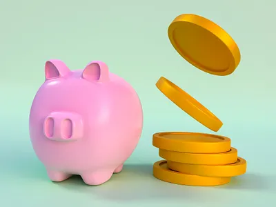 Saving money 3d 3d art 3d icon 3d illustration 3d modelling blender icon