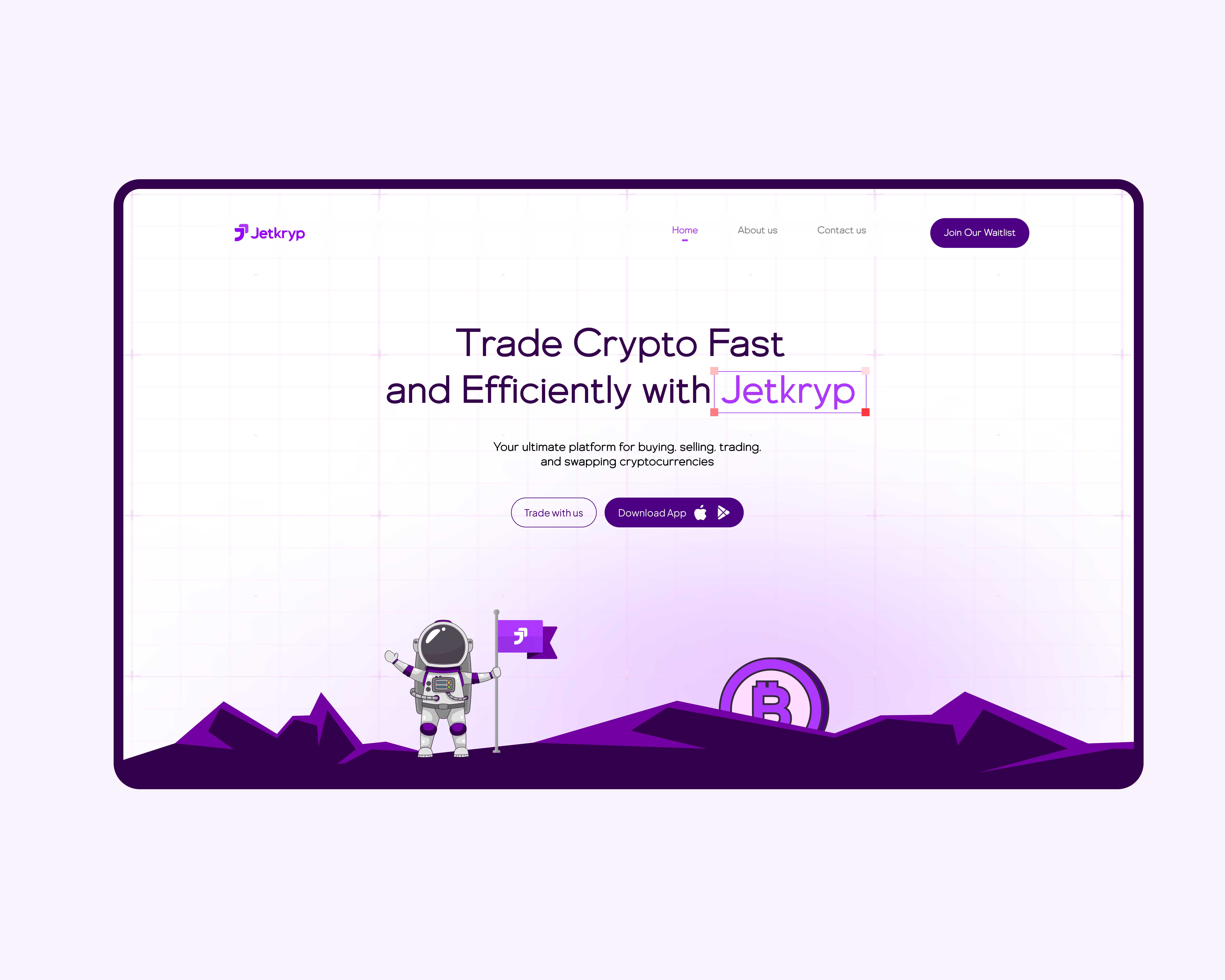 Hero Section // Cryptocurrency / Web3 Landing Page crypto landing page crypto website hero landing page hero section landing page landing page design landing page ui ui uiux ux