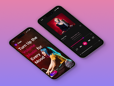 Music Mobile App graphic design mobile app music app tranding 2025 ui ux