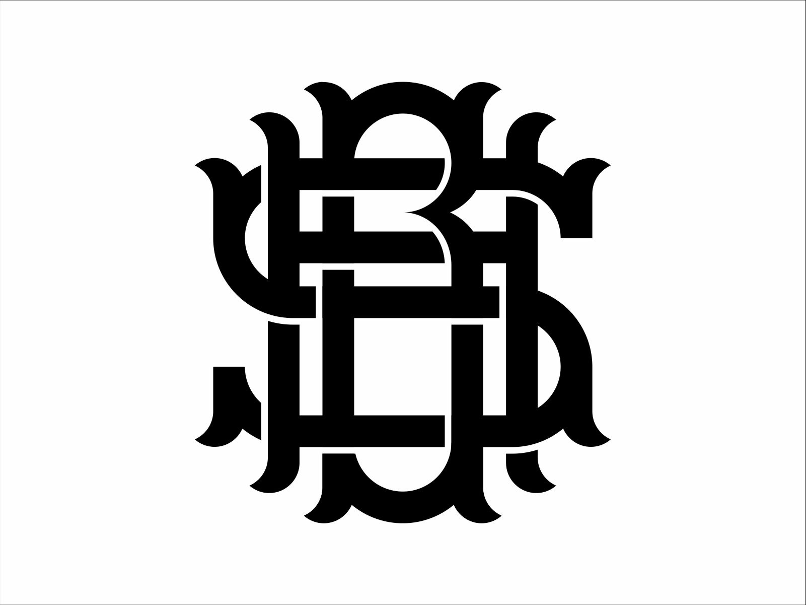 Example of Custom Three Letter Monogram Logo