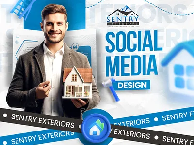 Sentry Exteriors Social Media Design brandidentity branding brandstrategy contentcreation creativedirection digitalbranding graphic design instagramdesign logo marketingdesign motion graphics socialmediabranding socialmediadesign socialmediamanagement socialmediaposts socialmediastrategy visualcontent