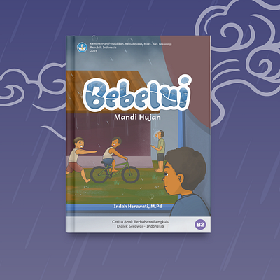 Bebelui ( Mandi Hujan ) childrens books design graphic design illustration illustrator layout