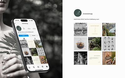 Instagram feed for Holistic Coach branding design graphic design logo smm