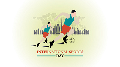 National Sports Day Players Movement Silhouette branding creative t shirt design design football graphic design movement national sports day player scocer sports sports day t shirt