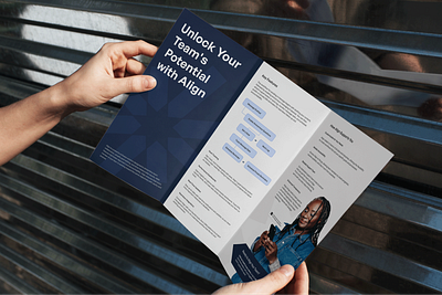 Align Marketing Brochure branding brochure design graphic design print design tech company