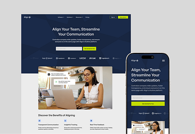 Align Website branding design graphic design mobile design tech company ui ui design web design website