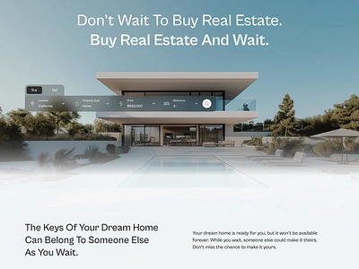 Real Estate Hero ☁️ app appdesign blue branding clouds design figma hero home illustration ios logo realestate ui ux webdesign