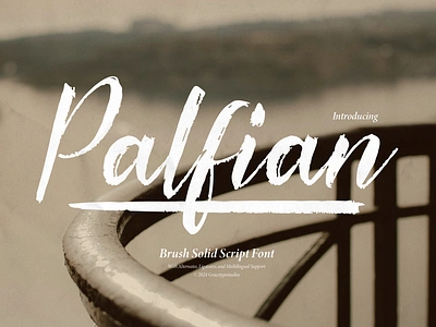 Palfian | Brush Solid Script fashion magazine wild