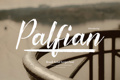 Palfian | Brush Solid Script fashion magazine wild