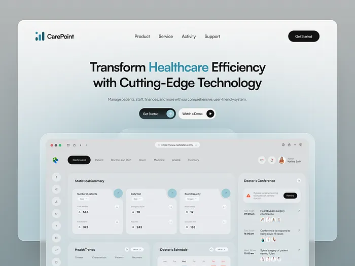 Browse thousands of Hospital Management System UI Design images for ...