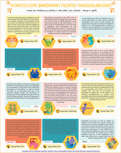 Satire Horoscope 2021 Infographic graphic design infographics layout vector