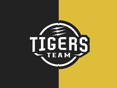 TIGERS TEAM branding design esport logo graphic design illustration logo mascot logo sport logo tiger logo tiger team vector