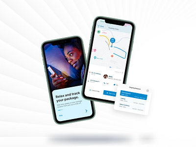 On-demand Delivery App app clean delivery design logistics mobile mobile app ui design uiux design