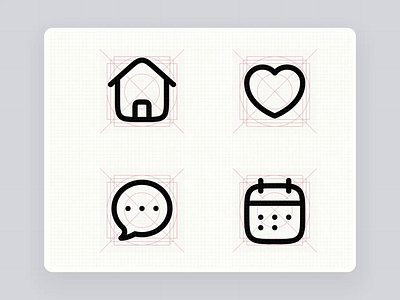 Design essential icons in seconds with Figma 💬 🗓️ calendar figma tutorial home icon icon design icon drawing iconography icons illustration line icon love message vector