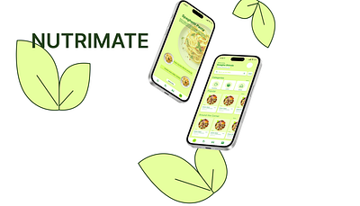 NutriMate Healthy Food Delivery Application branding prototype ui wireframe