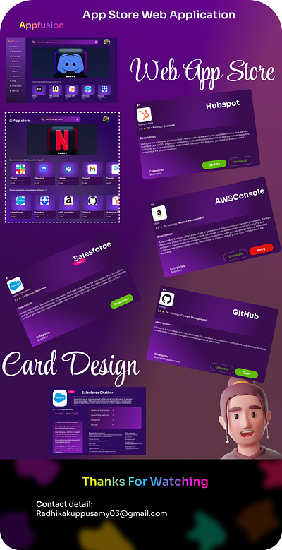 App Store Web Application figma responsive design ui ux web application