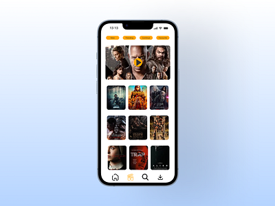 Video Streaming App app app design design dribbble explore mobile app design movie movie app design new new dribble design streaming trending trending on dribbble ui uiux design uiuxdesign ux video streaming app video streaming app design viral