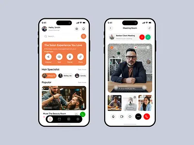 Barber and Salon Booking Mobile App app app concept appointment barber booking concept barber shop beauty app beauty salon hair cut ios makeup booking mobile app mobileapp salon app salon app design salon appointment salon services spa app ui ux