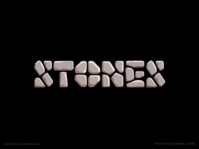 STONES - wordmark, logotype, logo design for a mobile game. branding creative game games gaming identity ios logo logo design logo designer logotype mobile game modern stone stones tech type typography video game wordmark