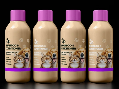 Pet Shampoo Packaging Design cat shampoo label design dog shampoo design graphic designer label design oil packaging design pet shampoo design product design shampoo bottle design shampoo design shampoo packaging design