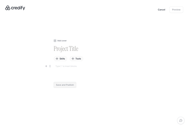 Add Project figma freelance ui website