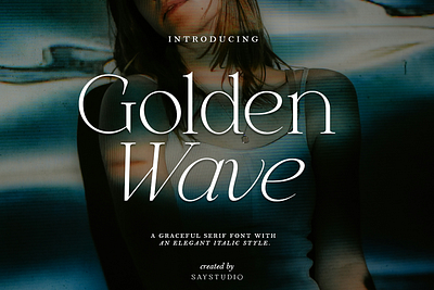 Golden Wave - Elegant Font branding branding font canva font chic chic font classy font display font elegant font fashion font font fonts glamour font luxury font modern font otf serif font ttf typeface unique font