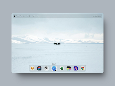 Mac Home Screen redesign. apple design mac macbook ui