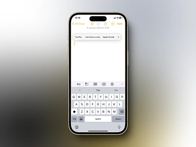 iPhone clipboard manager feature (concept) app design ios iphone ui ux