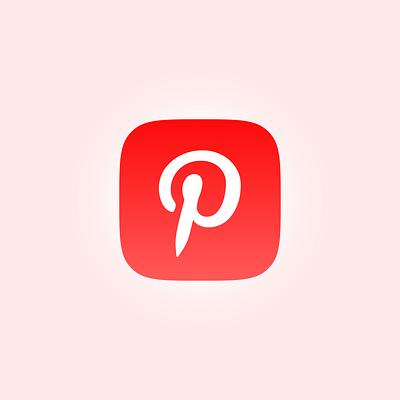 Pinterest logo redesign app app design app redesign design logo logo design logo redesign pinterest redesign ui