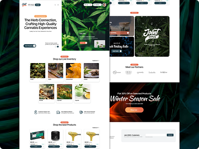 Cannabis Delivery - Website Redesign branding delivery ecommerce graphic design logo ui