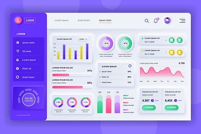 Creative Admin Panel graphic design ui