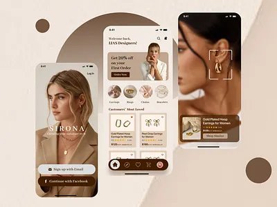 Sirona Jewellery Mobile App ReDesign app mobile design ui web design